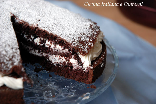 Torta cioccolato e panna