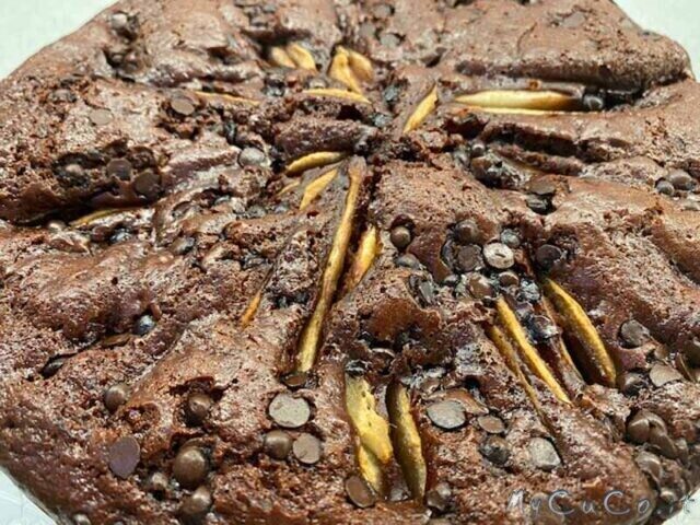 Torta cioccolato e pere con companion moulinex