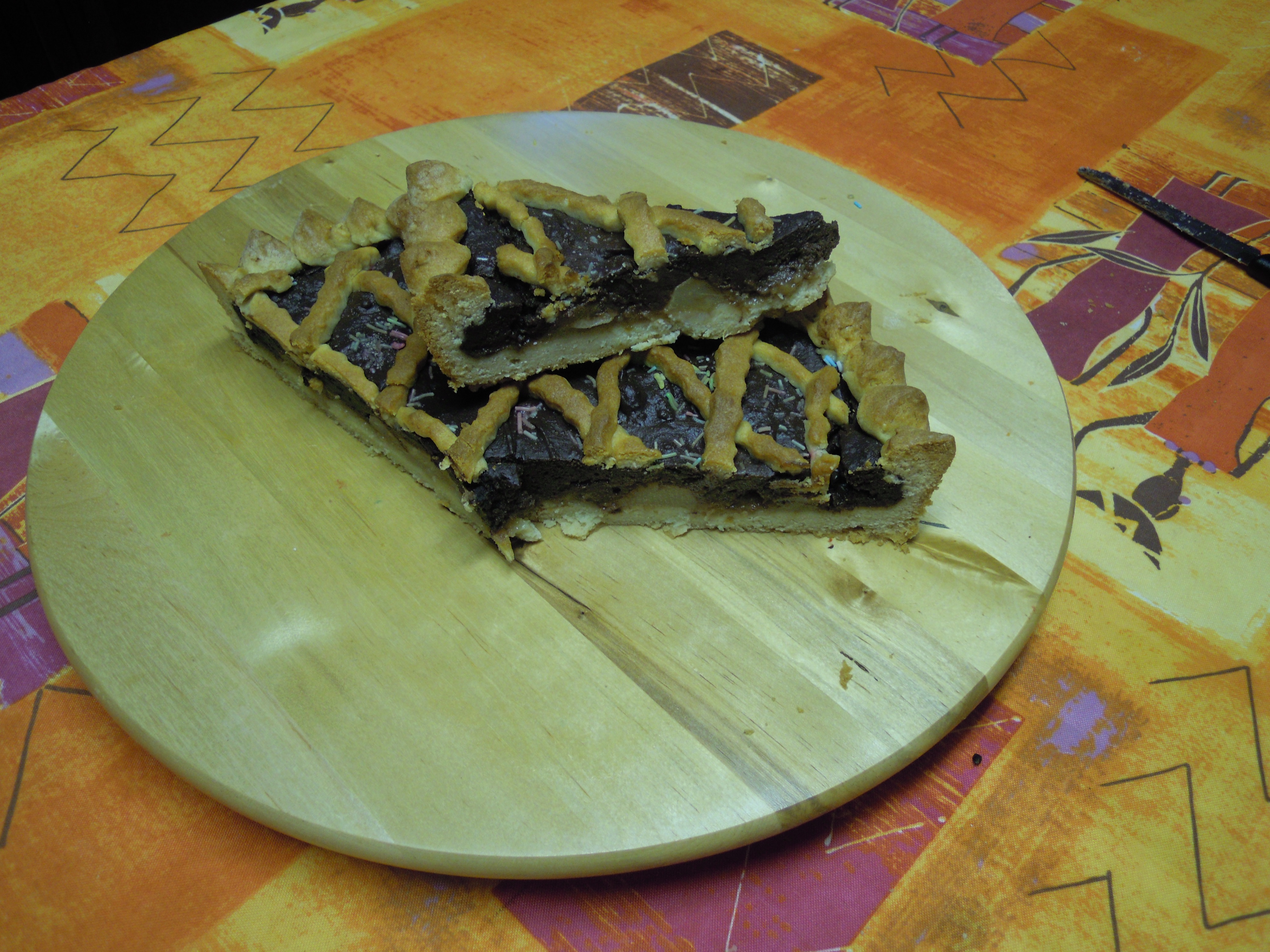 Torta cioccolato e pere
