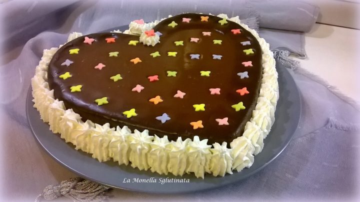 Torta cioccolatosa con ganache senza glutine