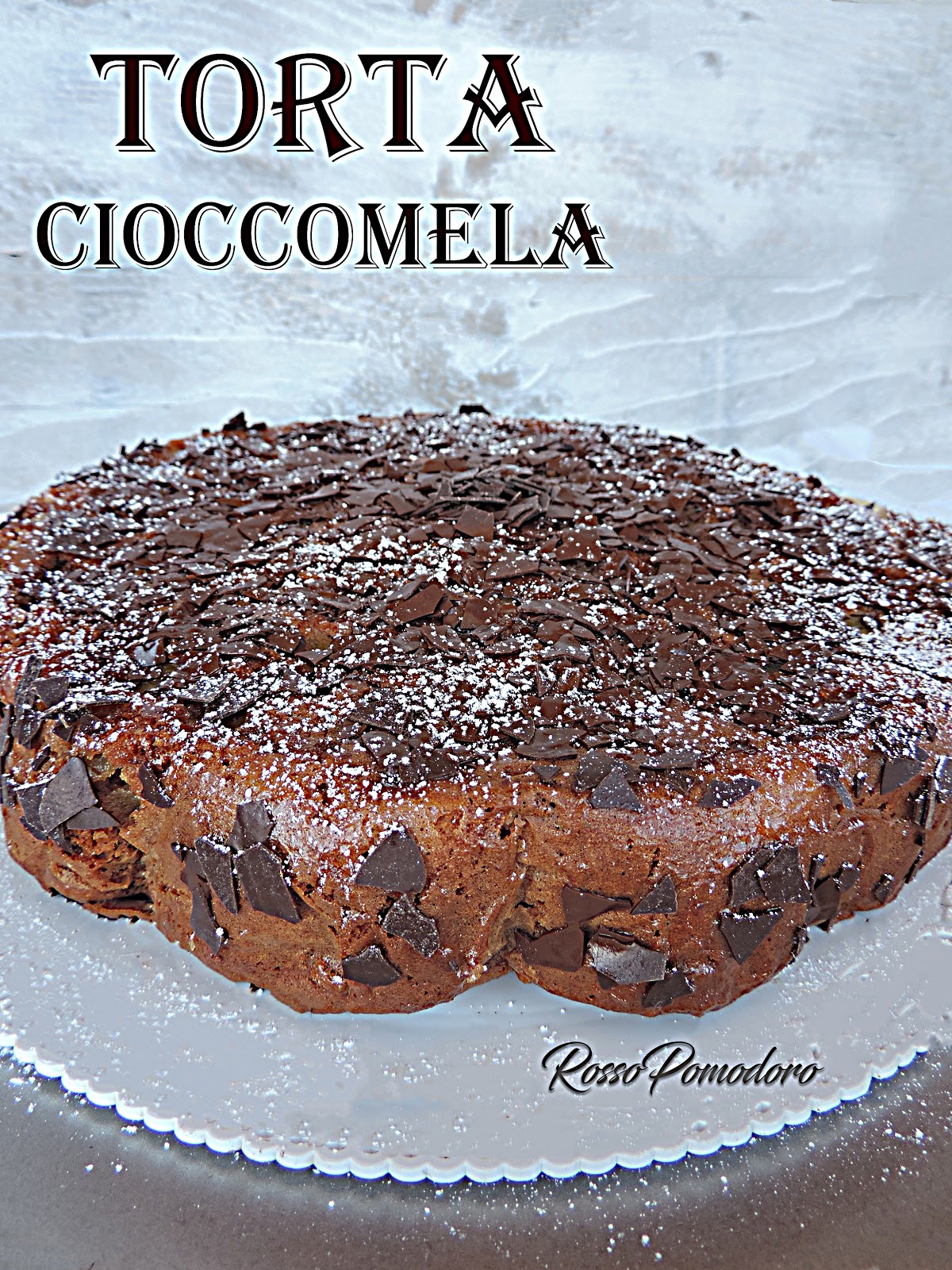 Torta cioccomela con yogurt (senza burro)