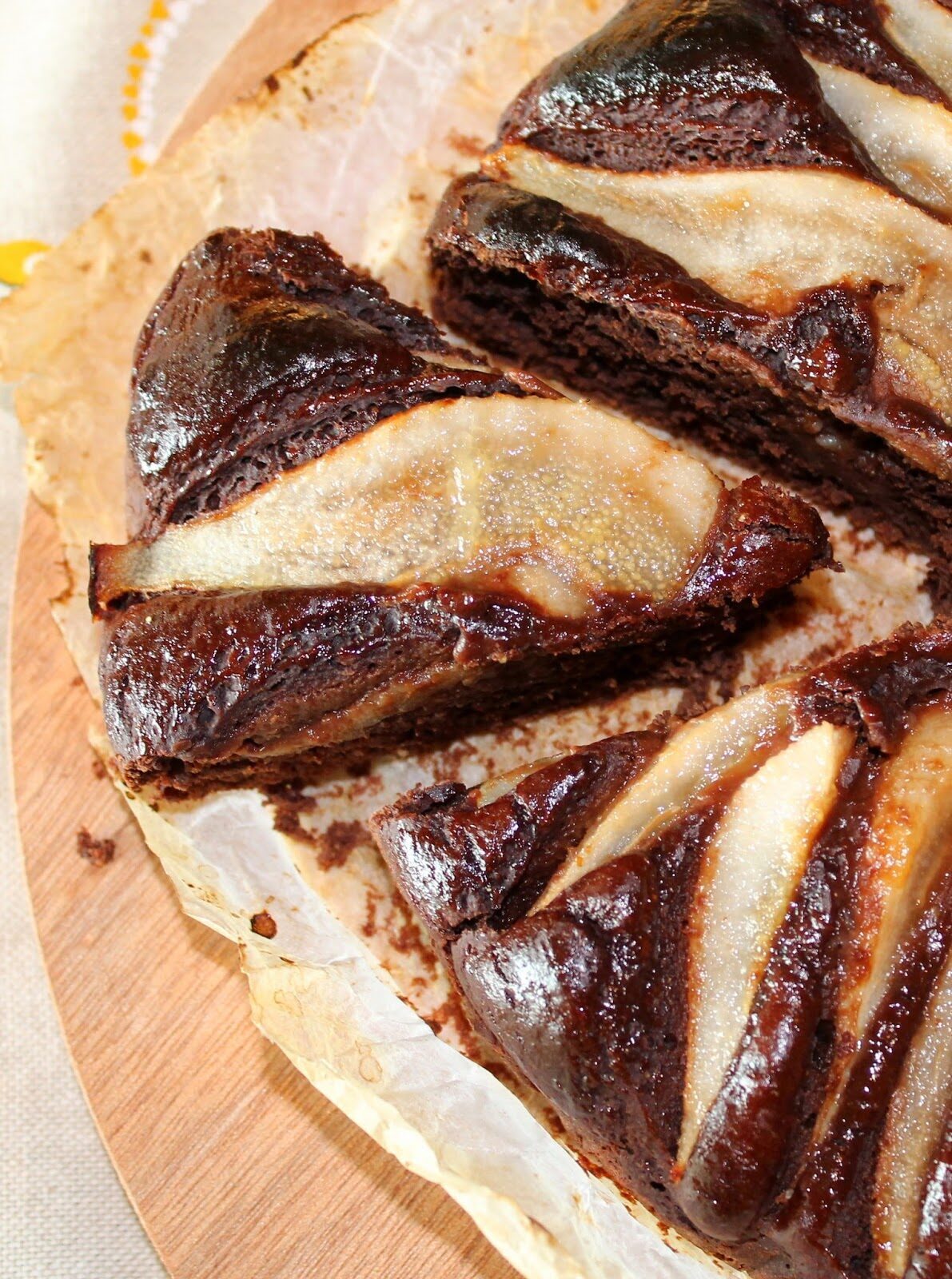 Torta cioco-pera leggerissima… senza latte e senza uova!!