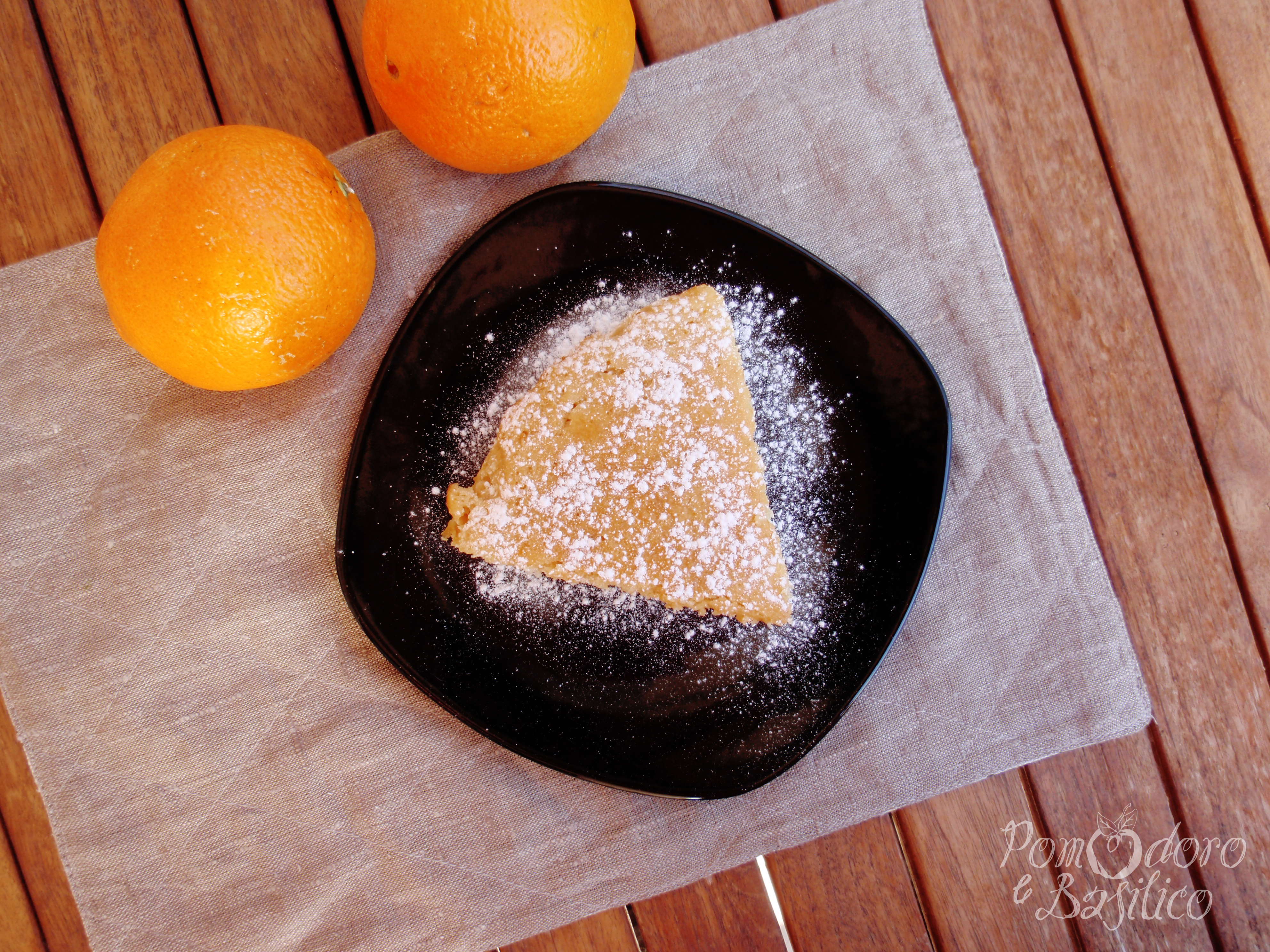 Torta cocco e arancia