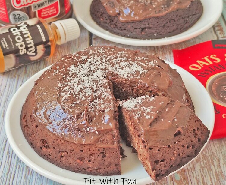 Torta cocco e cacao al microonde soffice fit e proteica