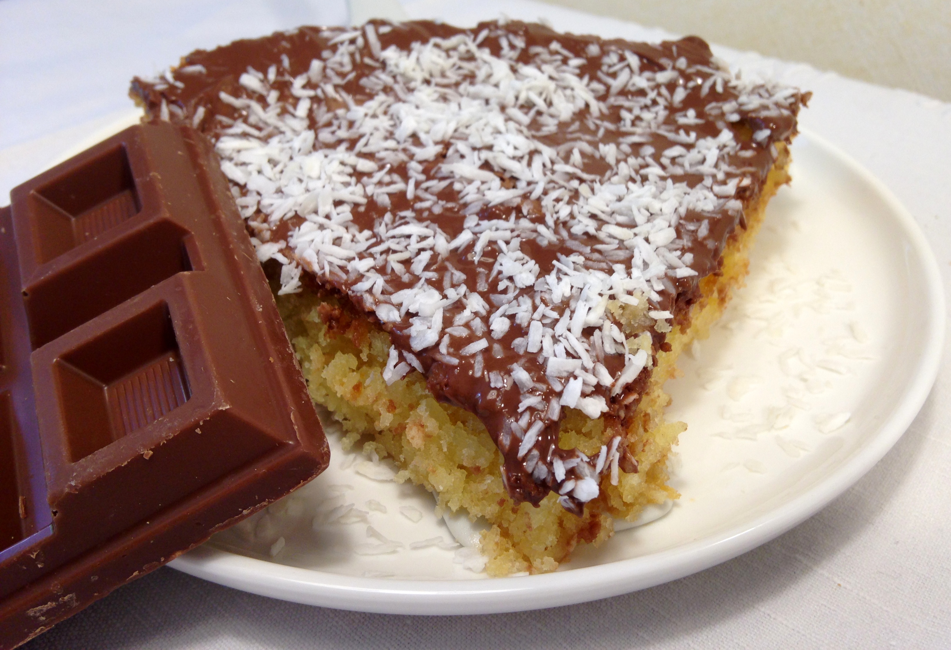 Torta cocco e cioccolato con yogurt