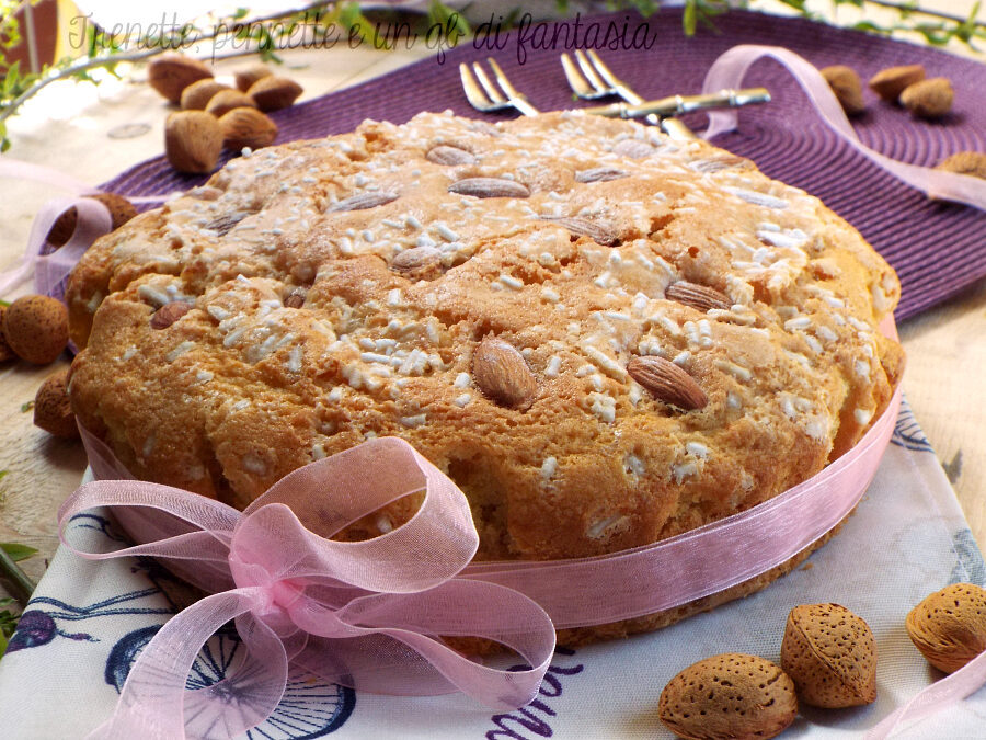 Torta Colomba al latte di mandorla
