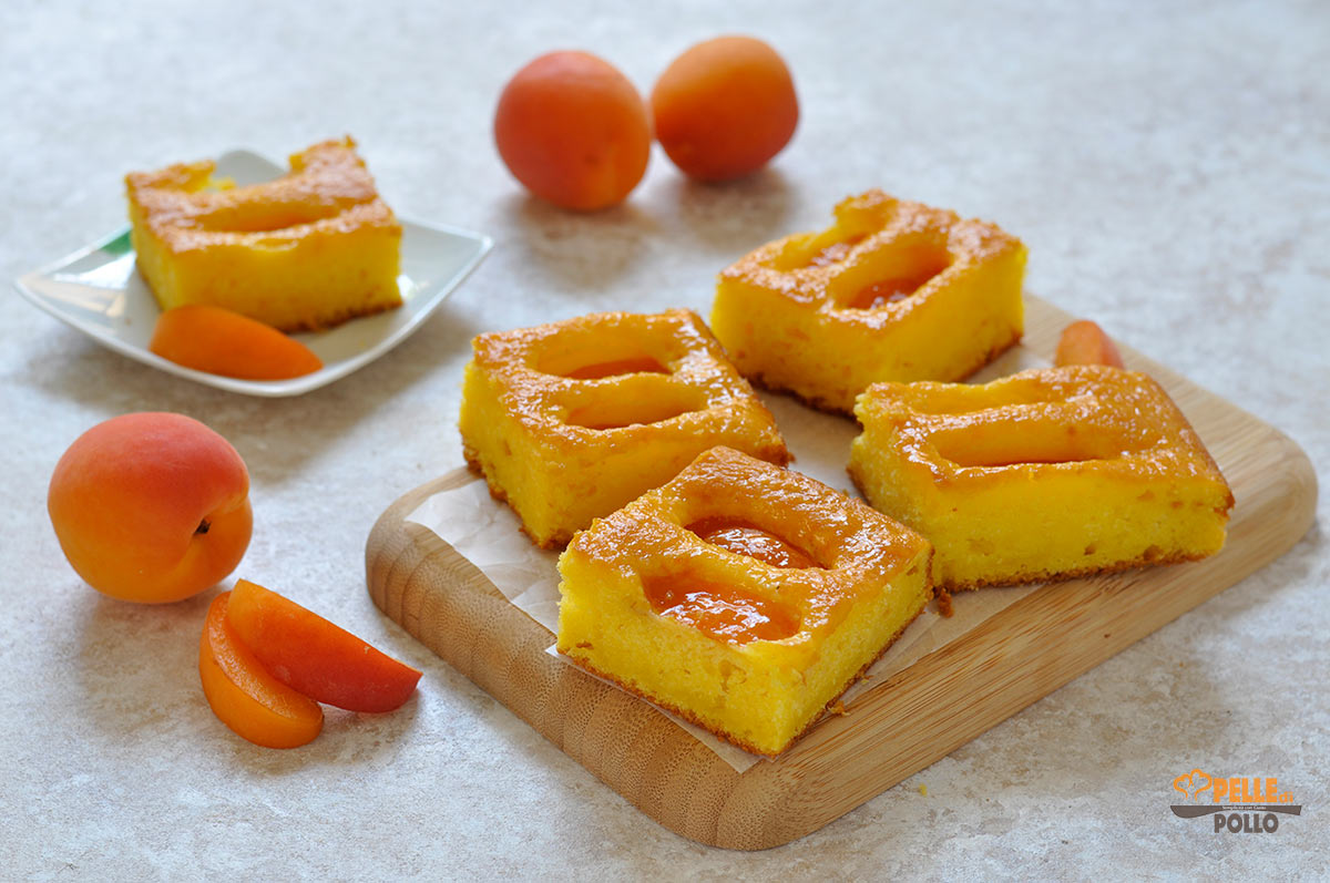 Torta con albicocche e ricotta