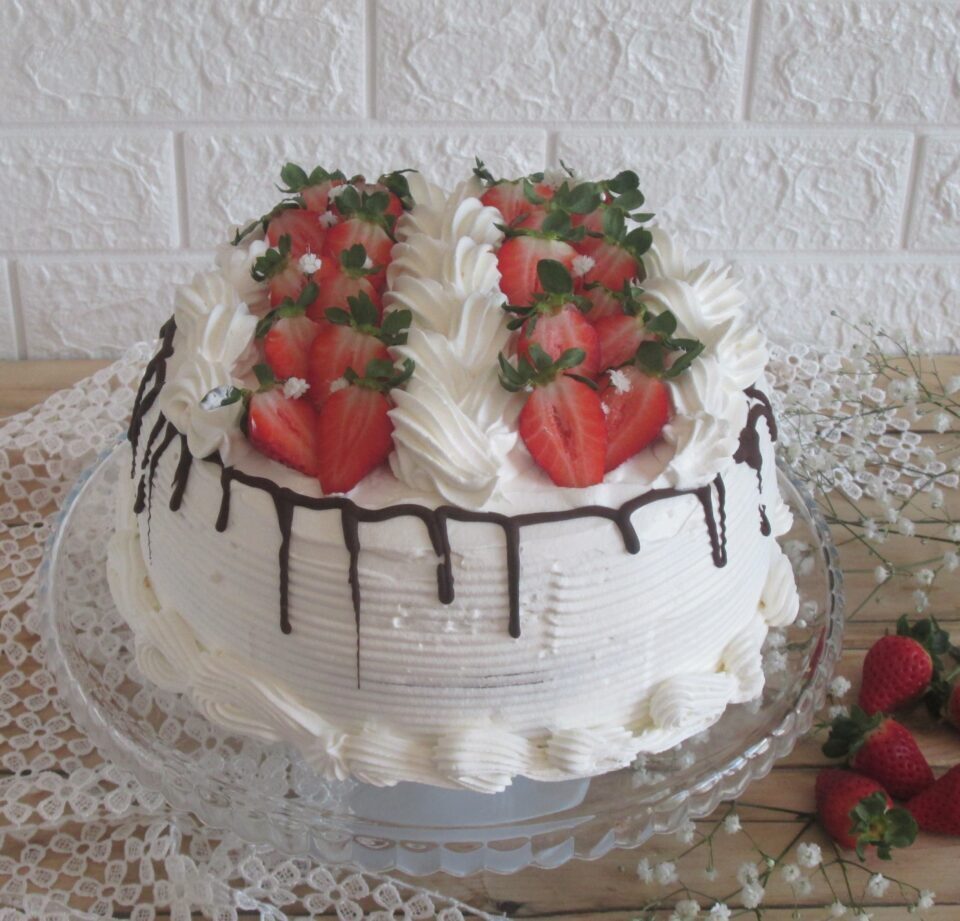 Torta con crema al cioccolato