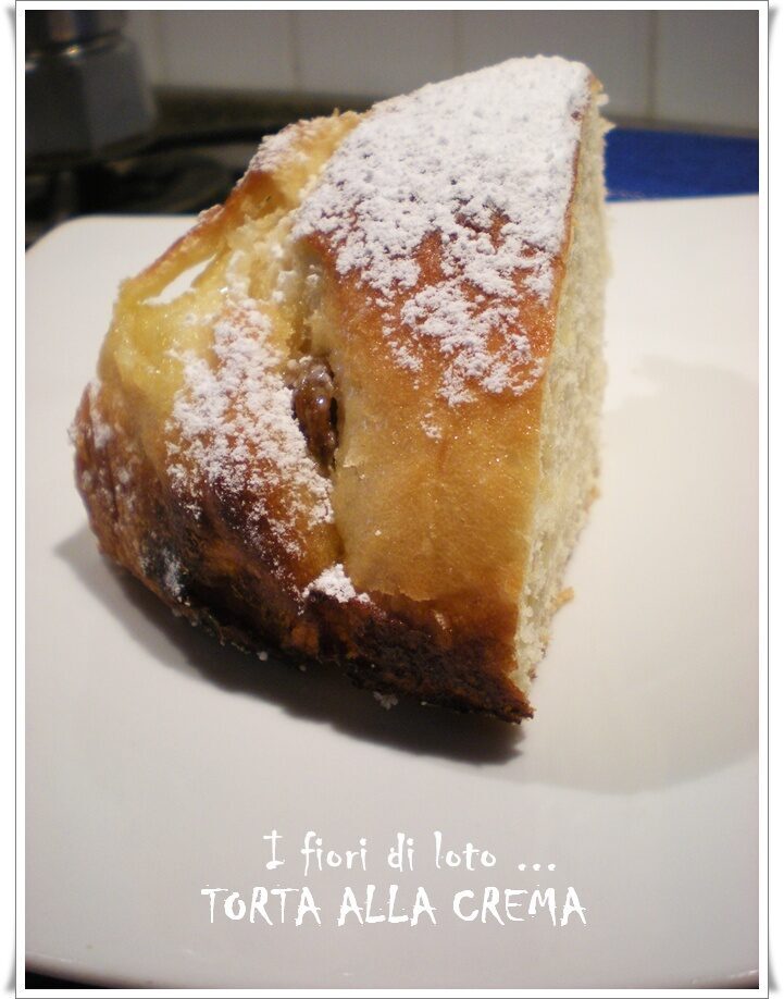 Torta con crema pasticcera