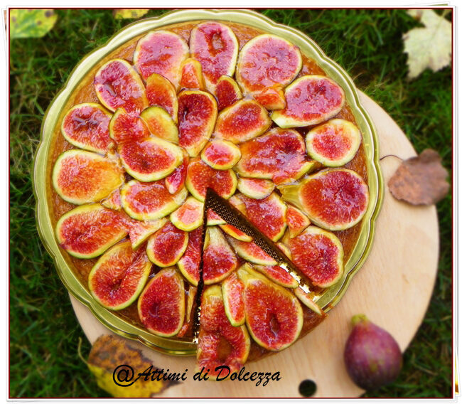 Torta con fichi freschi