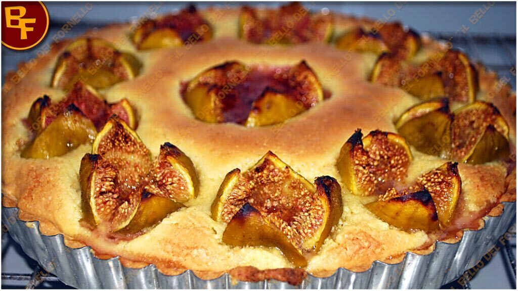 Torta con fichi freschi