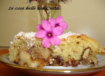 Torta con noci e cioccolato