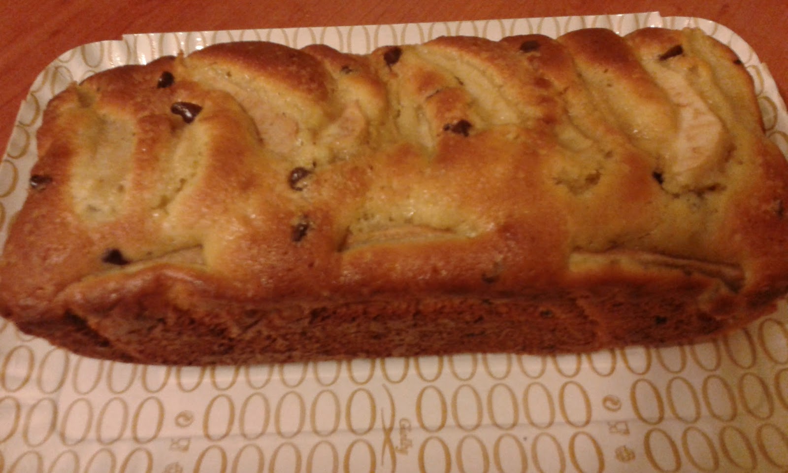 Torta con pere e gocce di cioccolato”