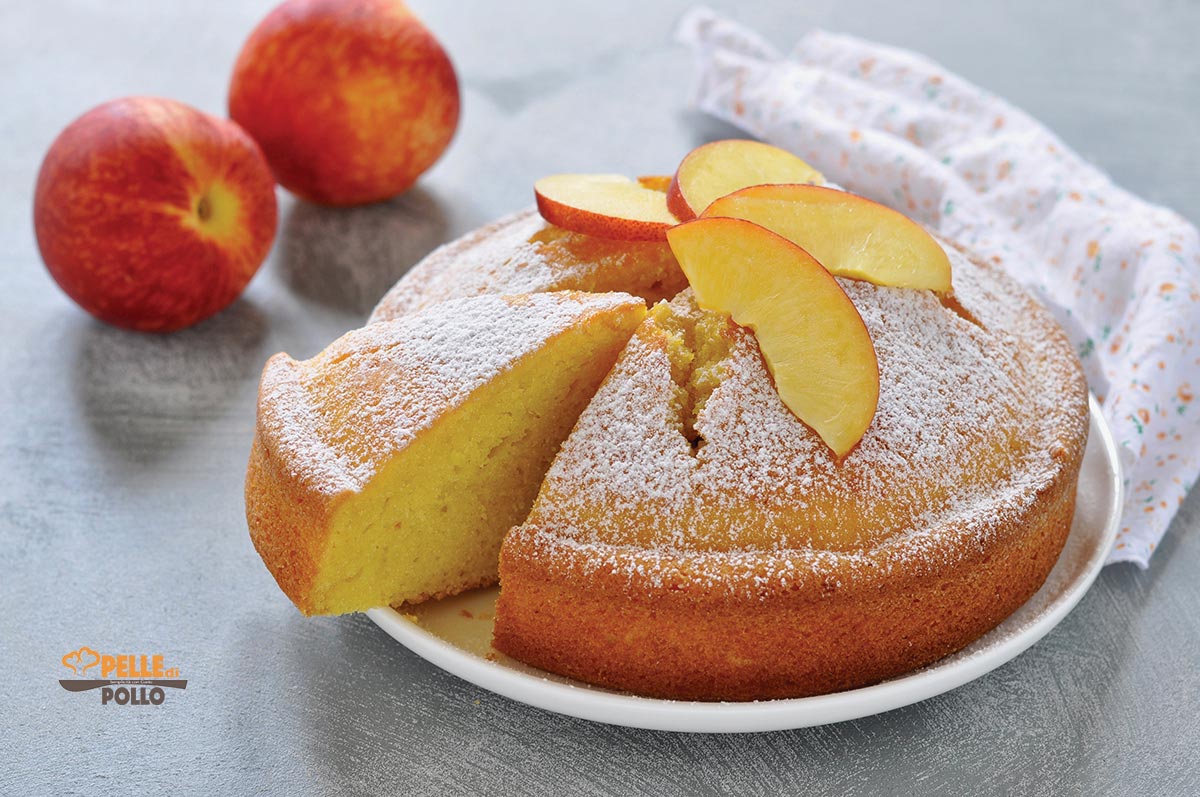 Torta con pesche frullate – pan di pesche