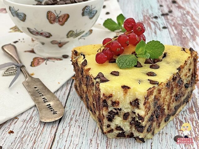 Torta con ricotta e cioccolato senza farina
