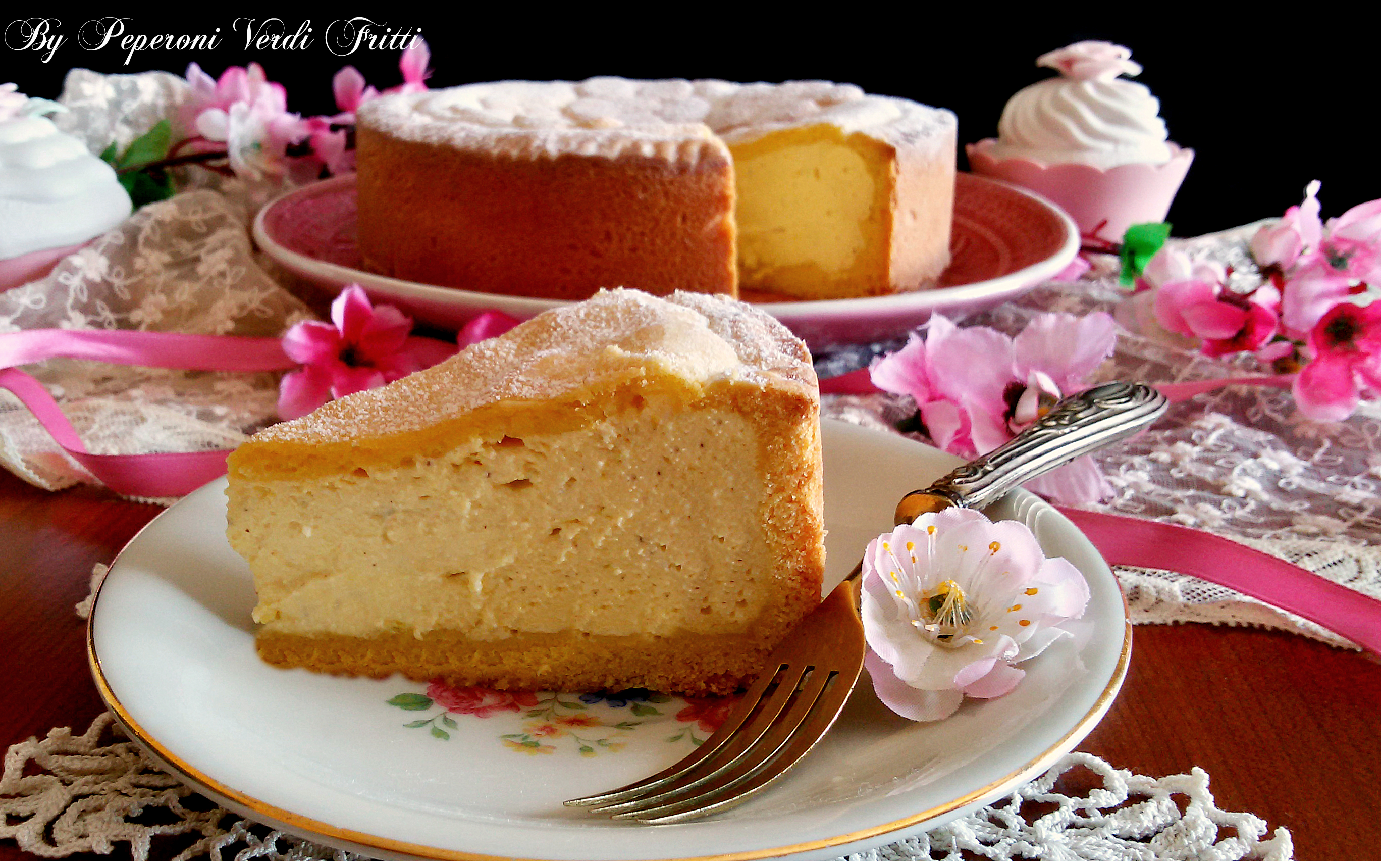 Torta con ricotta home made e cannella