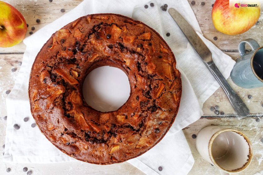 Torta con un uovo? prova questa ciambella mele e cioccolato
