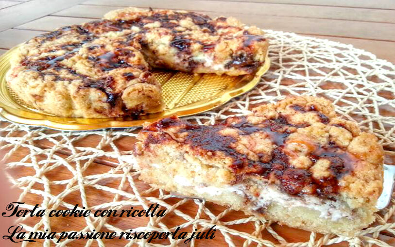 Torta cookie con ricotta, cookies