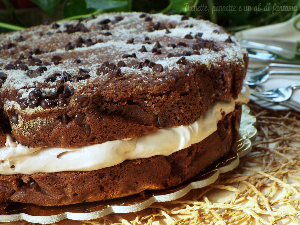 Torta cookie morbida con mascarpone e nutella