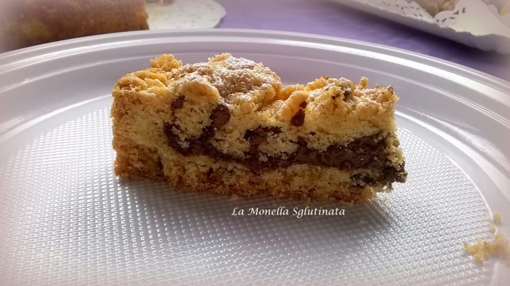 Torta cookies con crema di nocciole