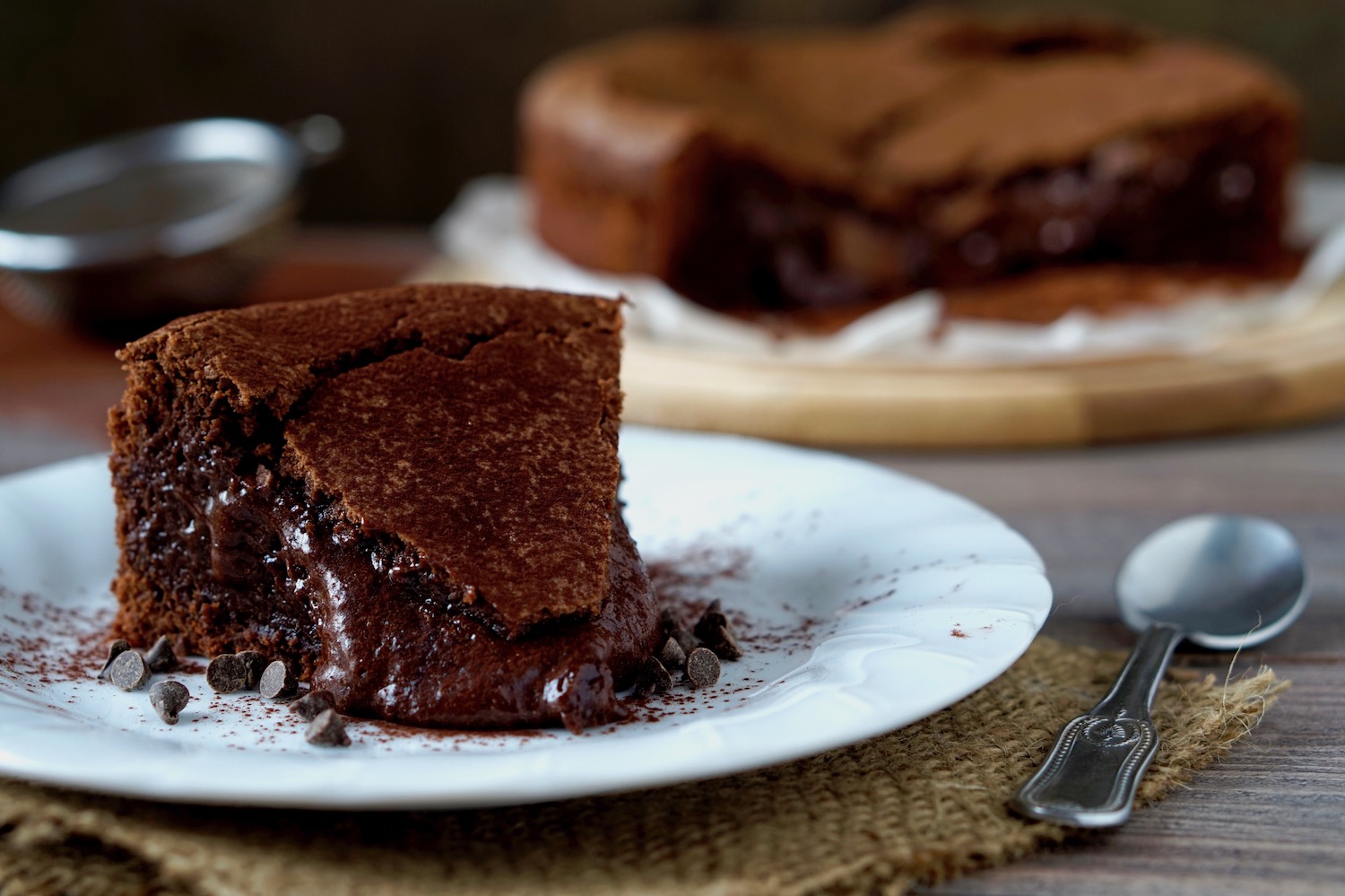 Torta cremosa al cioccolato