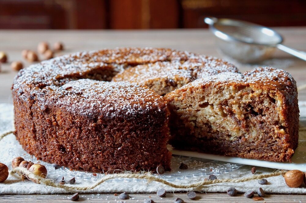 Torta cremosa ricotta e nutella