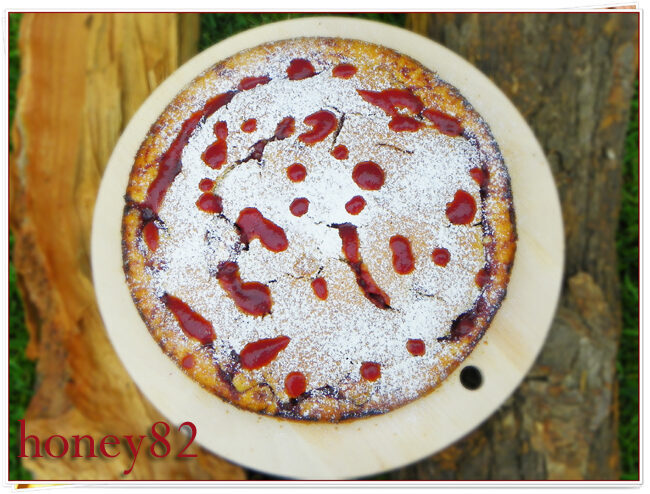 Torta croccomorbida alla confettura di fragole