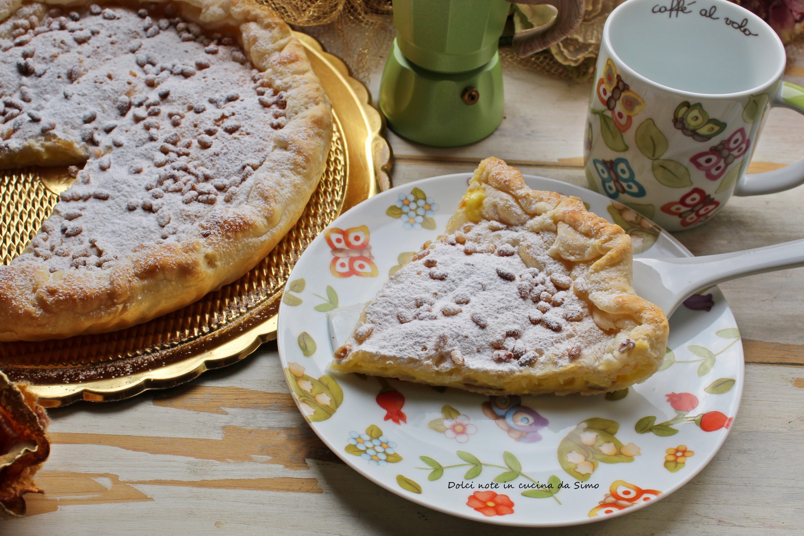 Torta della nonna di sfoglia