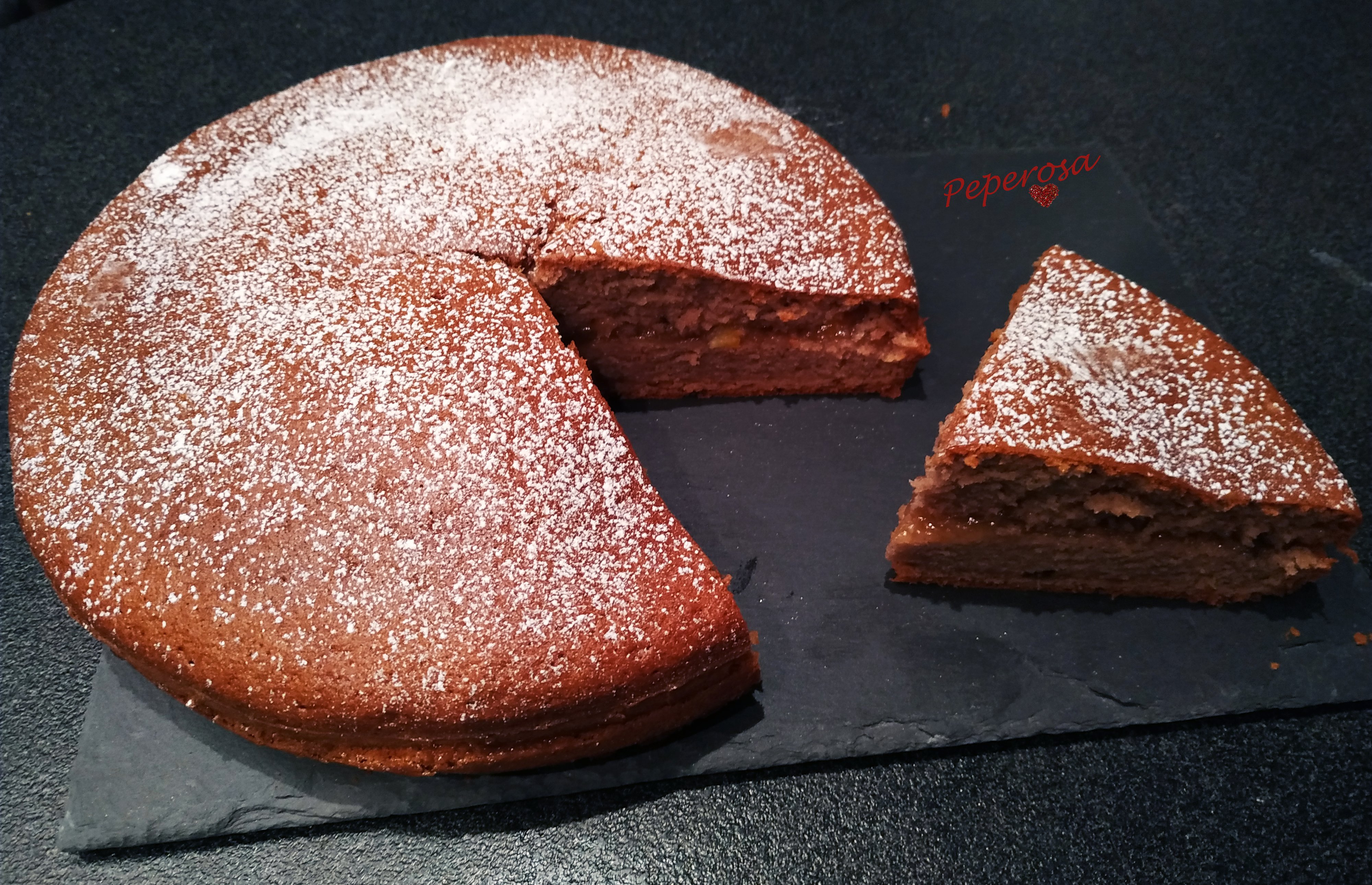 Torta di albumi all’arancia e cacao