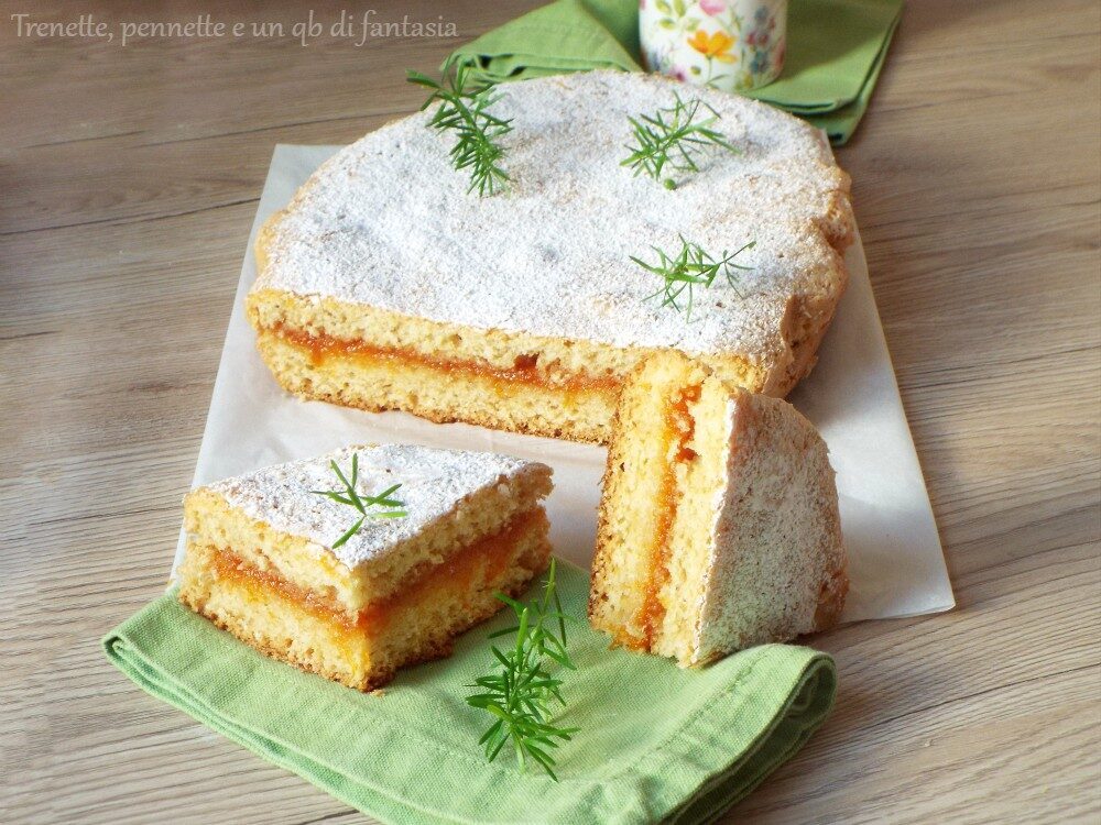 Torta di albumi e marmellata