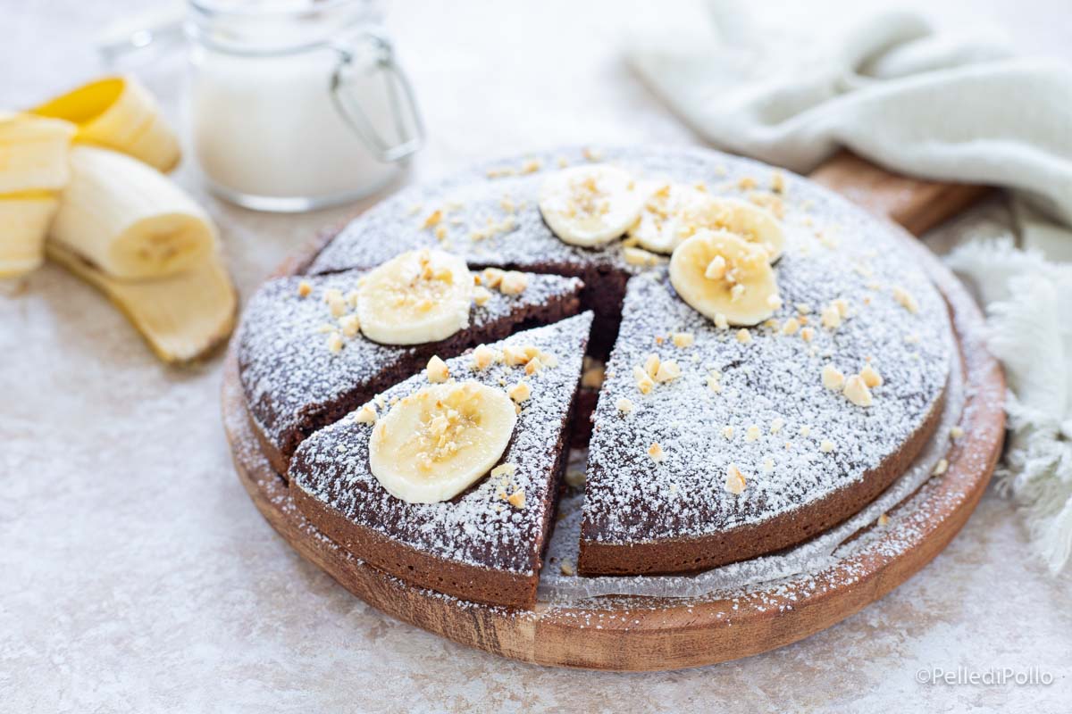 Torta di banane e cacao