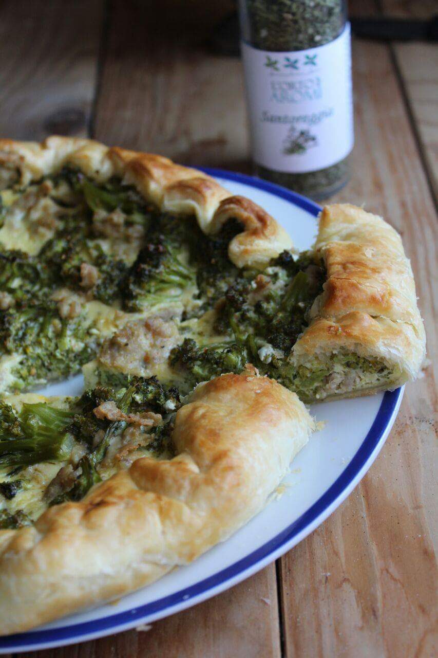 Torta di broccoli e salsiccia