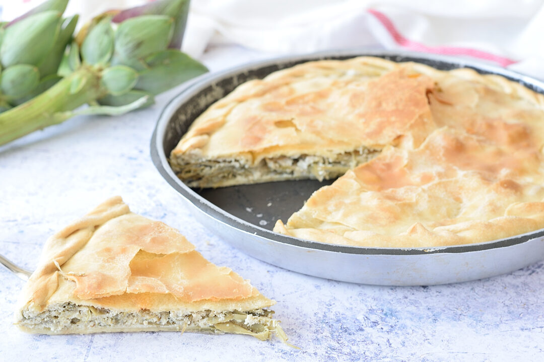 Torta di carciofi ligure (torta de articiocche)