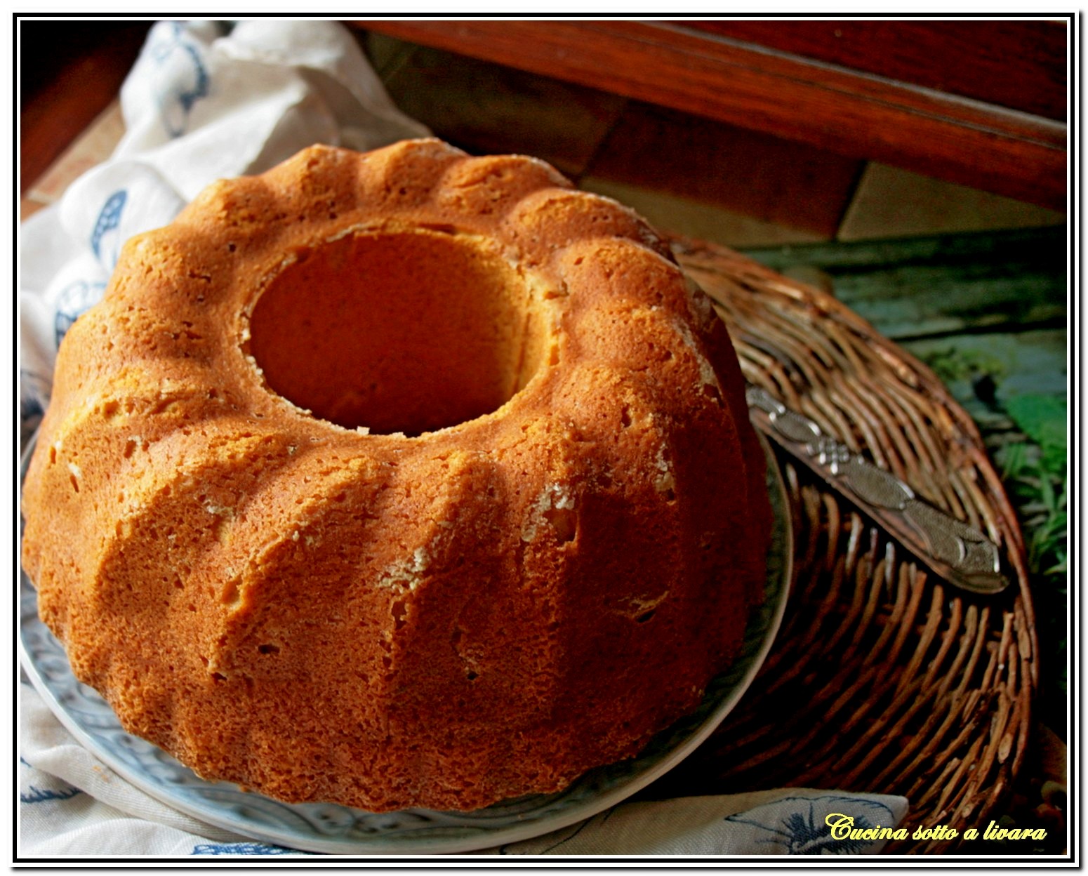 Torta di carote con farina di riso e olio di oliva