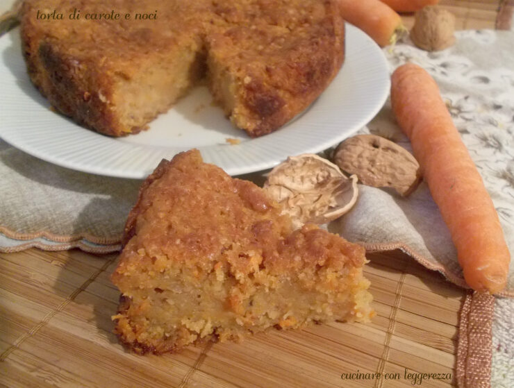 Torta di carote e noci