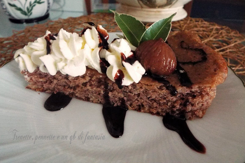 Torta di castagne e mandorle