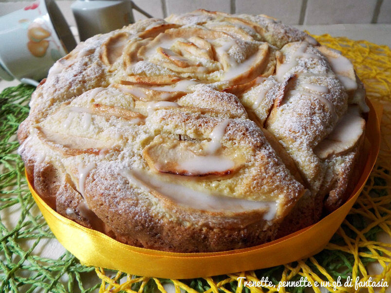 Torta di cocco e mele