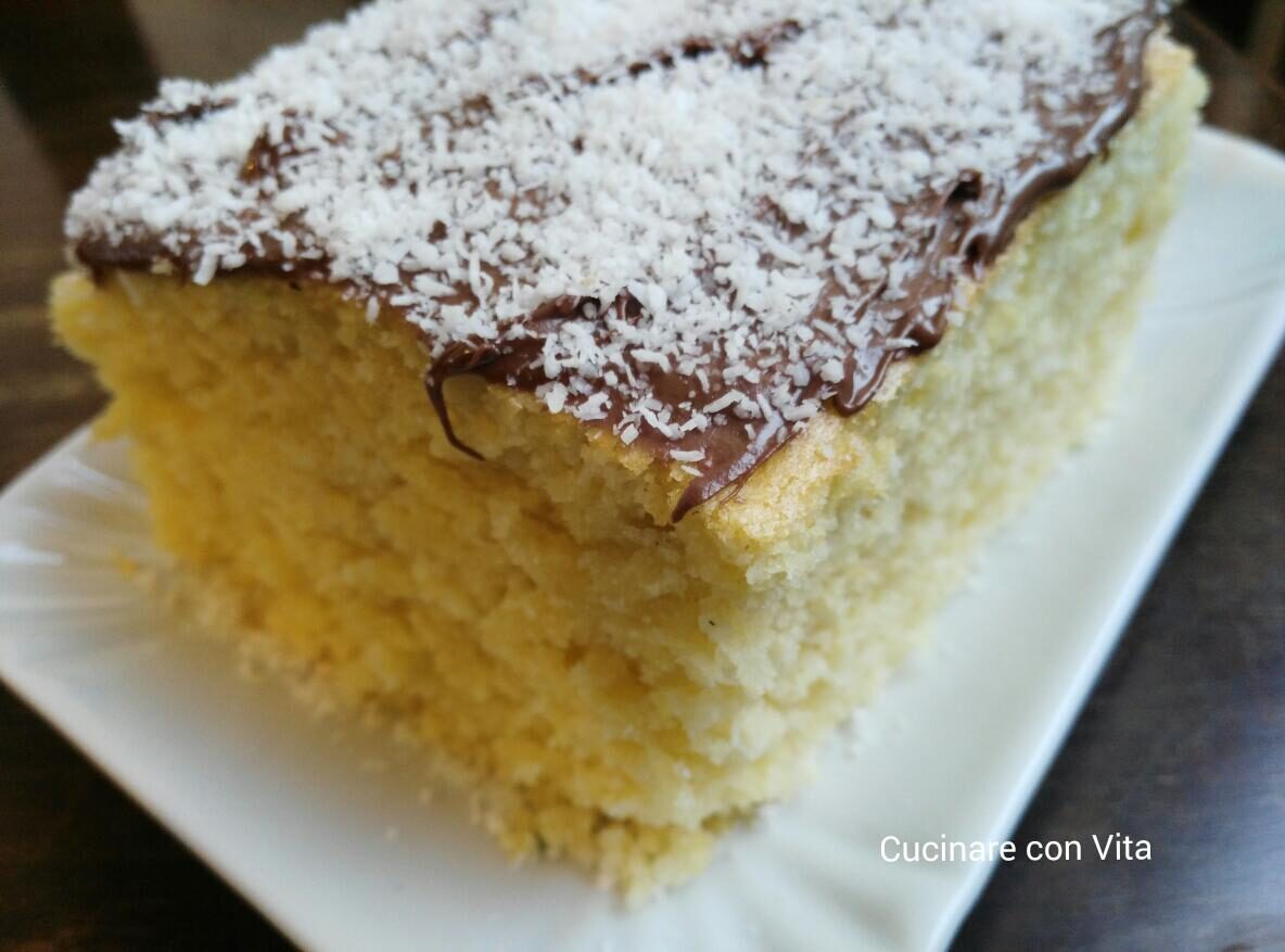 Torta di cocco e nutella