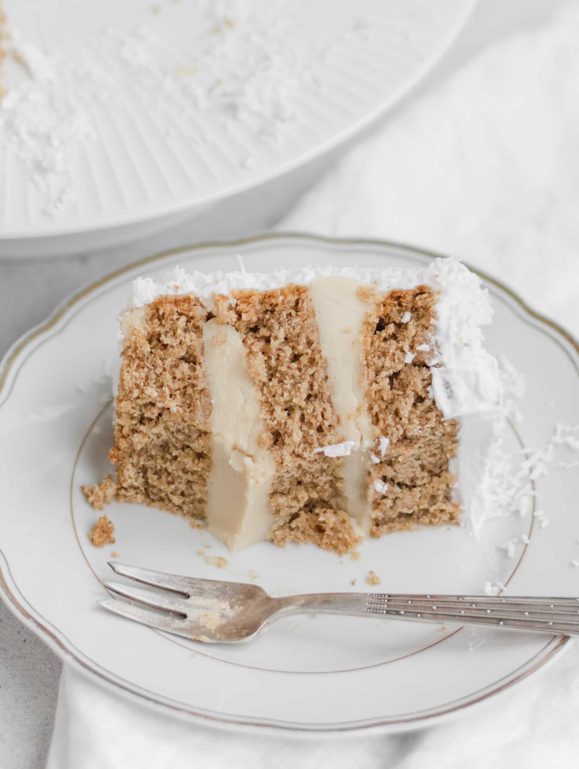 Torta di compleanno al cocco