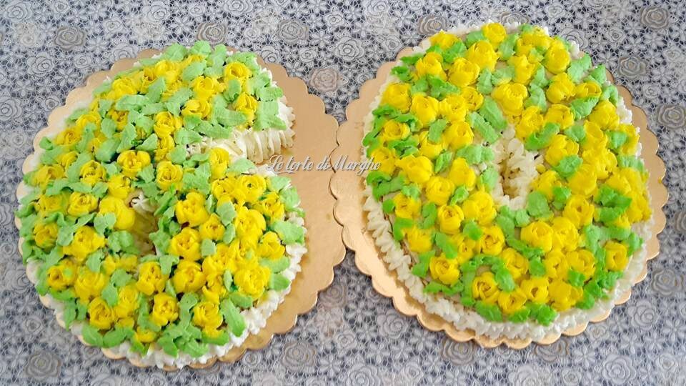 Torta di compleanno con mascarpone e chantilly