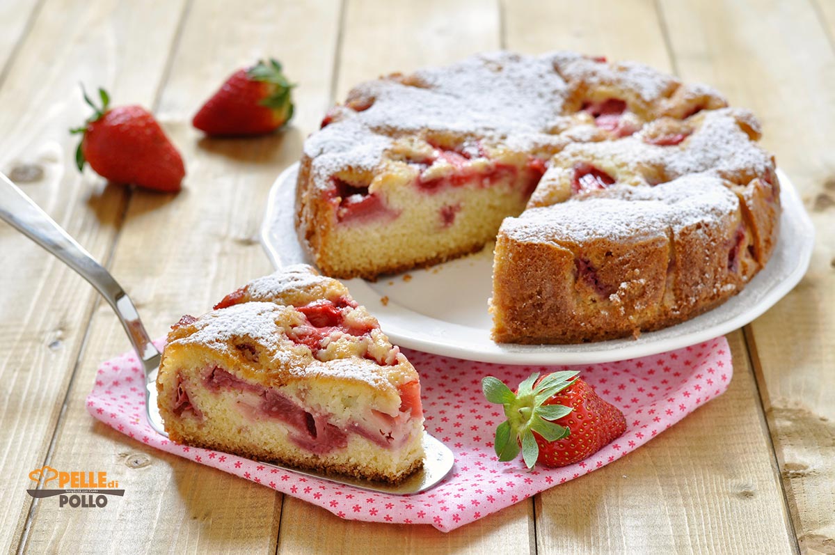 Torta di fragole semplicissima