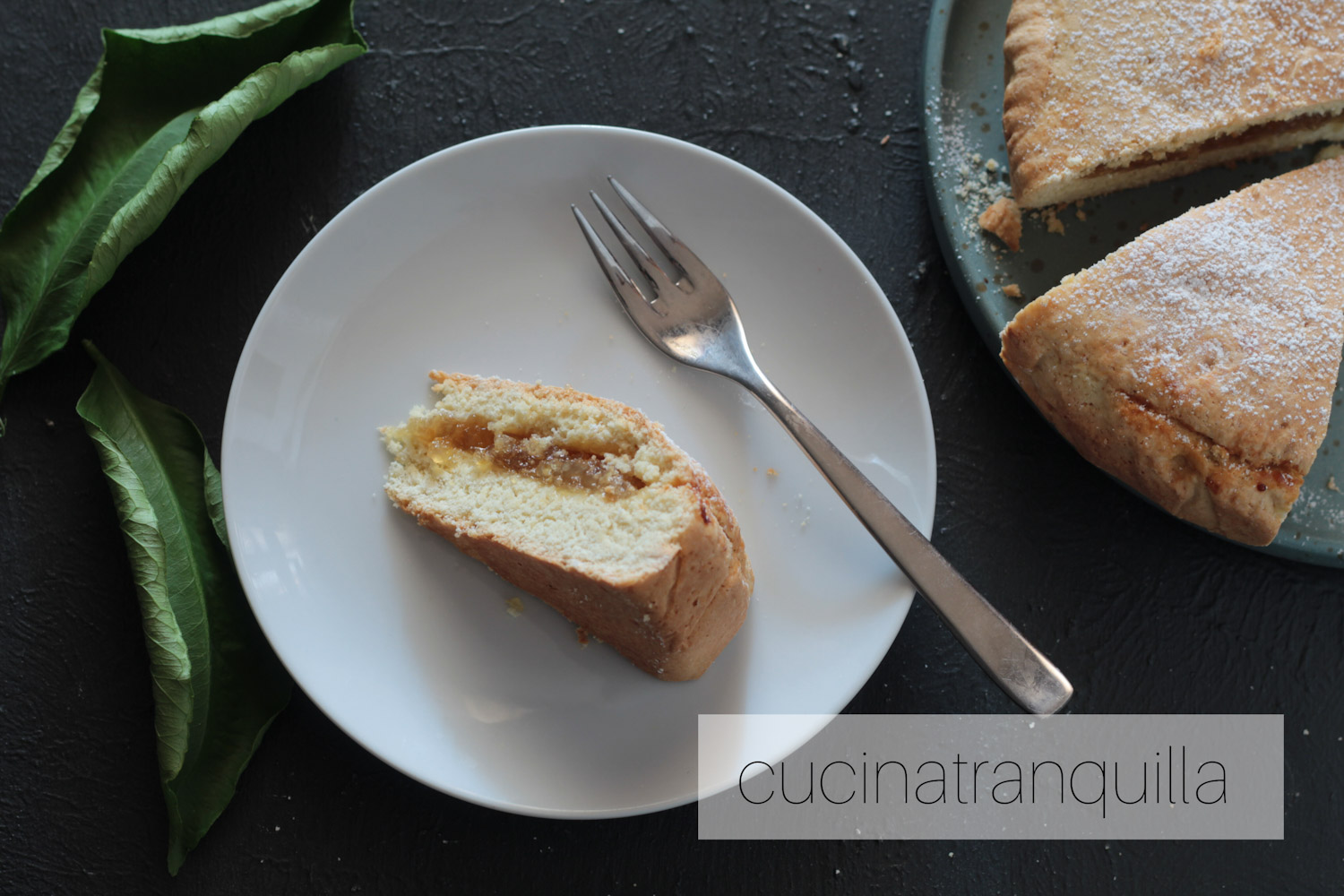 Torta di frolla con marmellata al limone