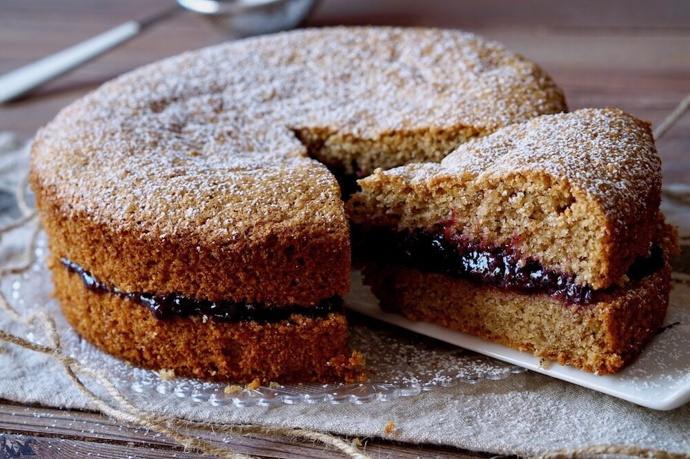 Torta di grano saraceno e marmellata