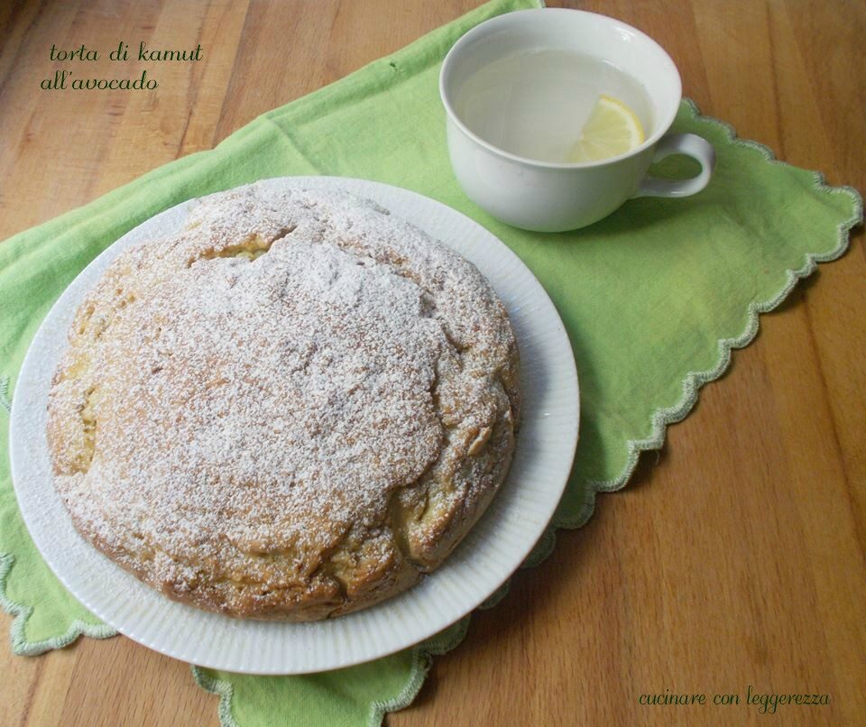 Torta di kamut all’avocado
