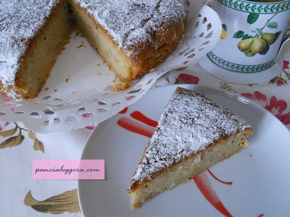 Torta di kiwi aromatizzata limone e zenzero