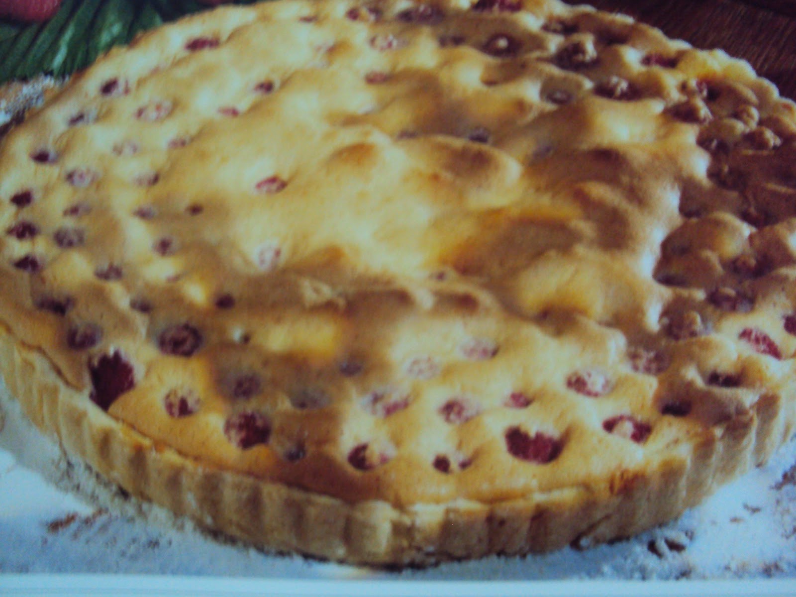 Torta di lamponi