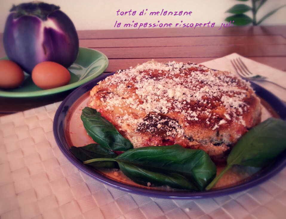 Torta di melanzane e mozzarella