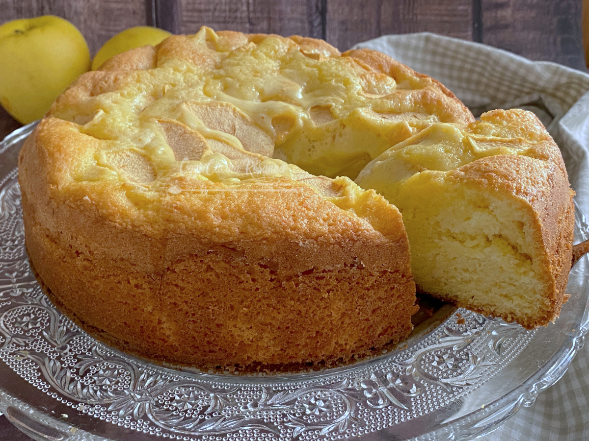 Torta di mele al limoncello senza burro