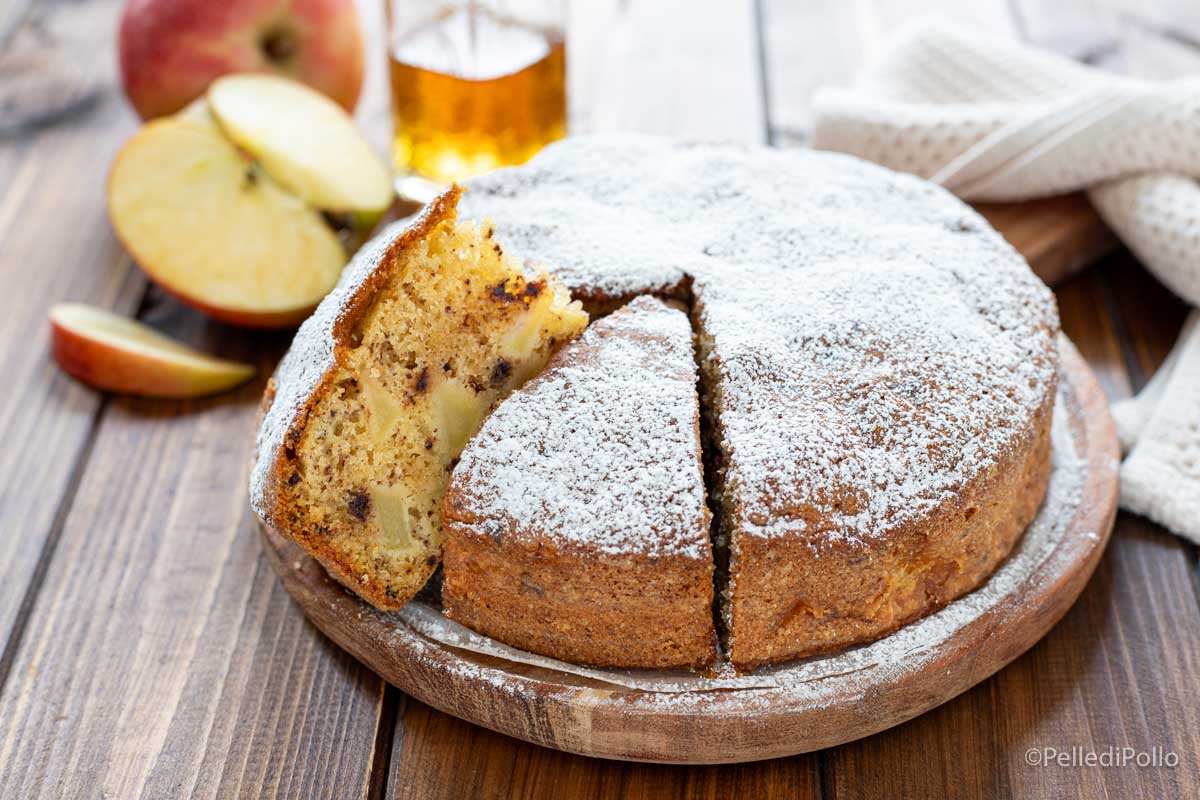 Torta di mele al rum