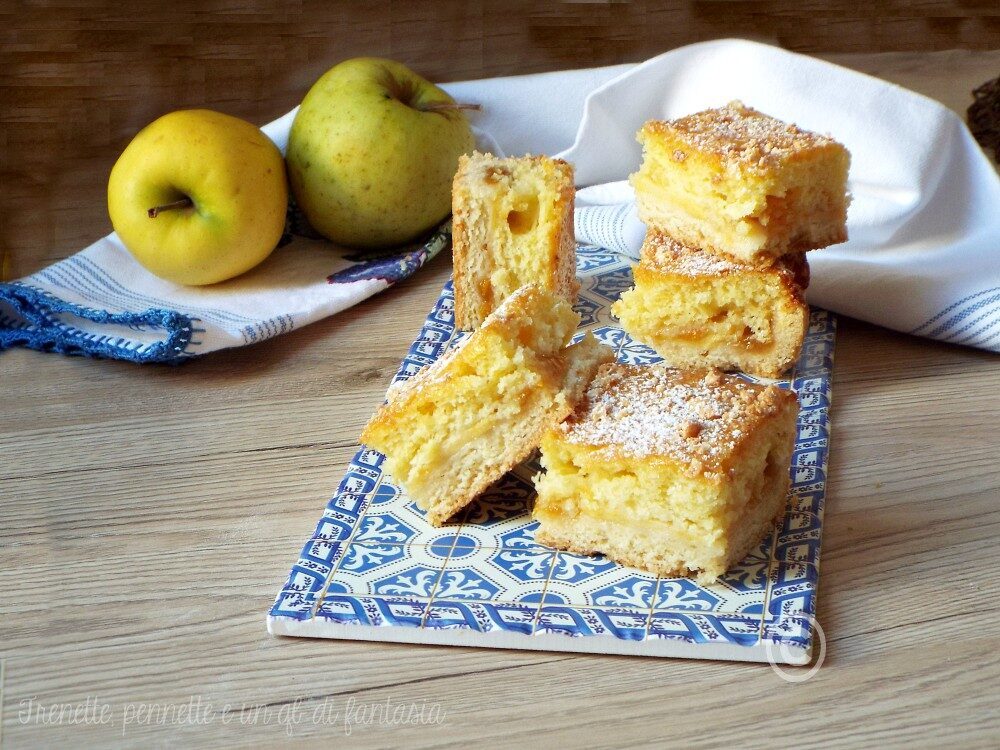 Torta di mele alle due consistenze